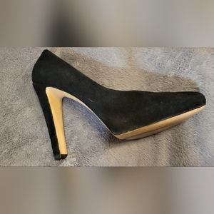Nine West Black Suade Heels